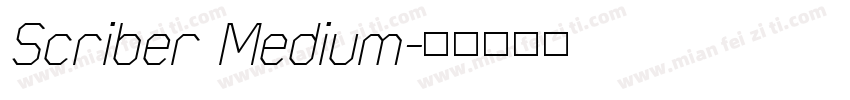 Scriber Medium字体转换
